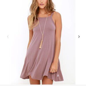 RVCA Thievery Mauve Dress Medium